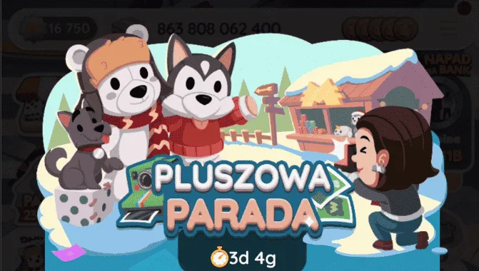 Wydarzenie Monopoly Go Pluszowa Parada (lista nagród)